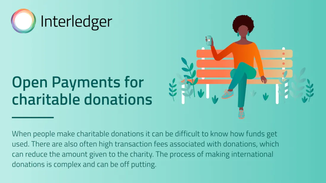 Diagram illustrating a use case for Open Payments for charitable donations